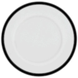 kate spade new york Concord Square Dinner Plate, White / Black